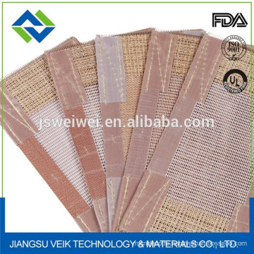 Kevlar PTFE coated open mesh fabric with high tensile strength